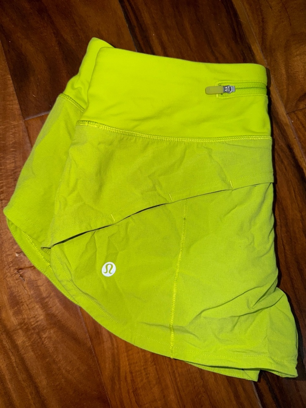 lululemon athletica Neon Yellow High-Rise Athletic Shorts